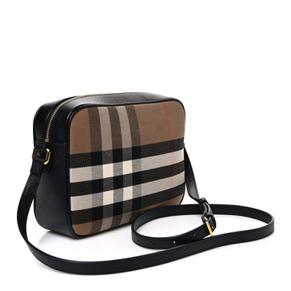 Large Calfskin Crossbody Bag - Black