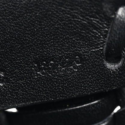 Mini Calfskin Handbag - Black