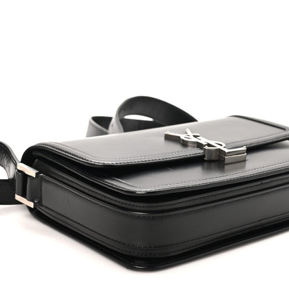 Medium Calfskin Satchel Bag - Black