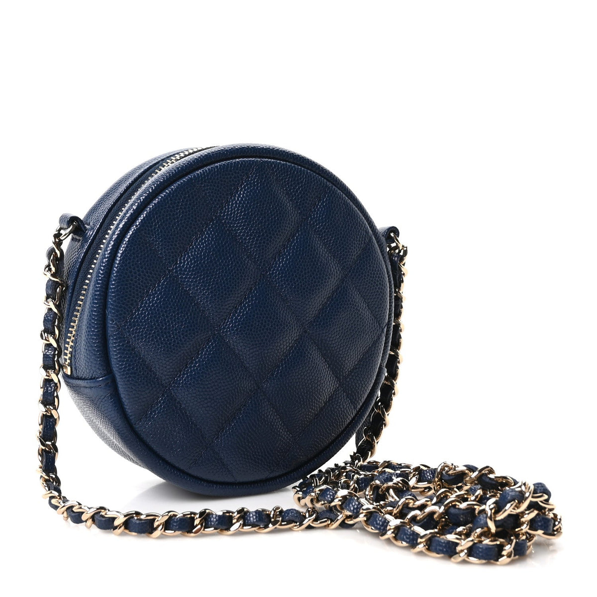 Quilted Caviar Clutch Bag