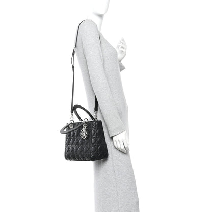 Medium Calfskin Handbag - Black