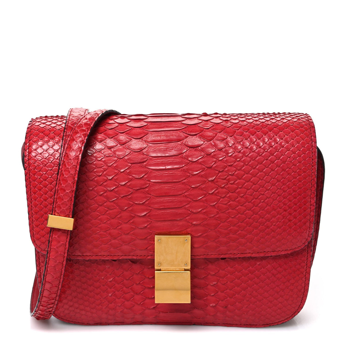 Medium Flap Shoulder Bag - Red