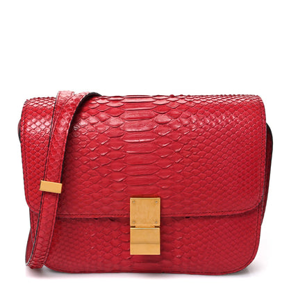 Medium Flap Shoulder Bag - Red