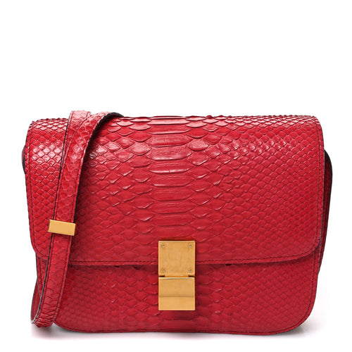 Medium Flap Shoulder Bag - Red
