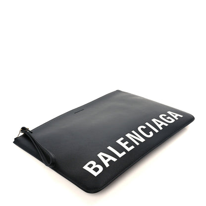 Large Calfskin Pouch - Black