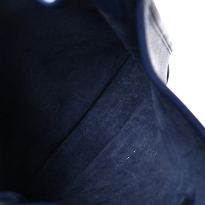 Taurillon Clemence Evelyne Iii Pm Bleu E Handbag