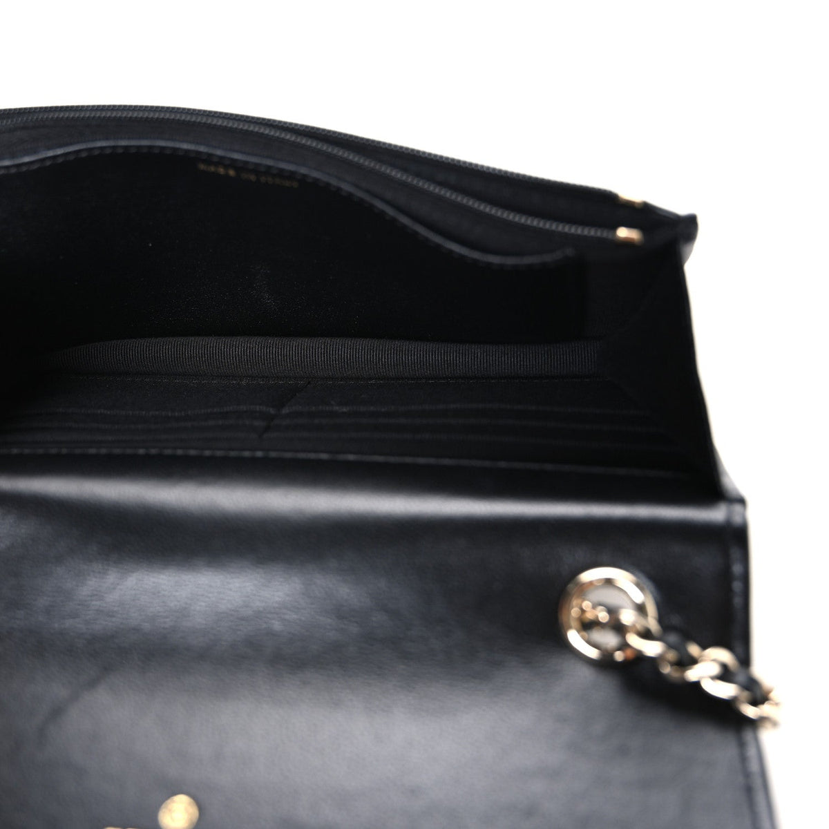Quilted Lambskin Wallet Bag - Black