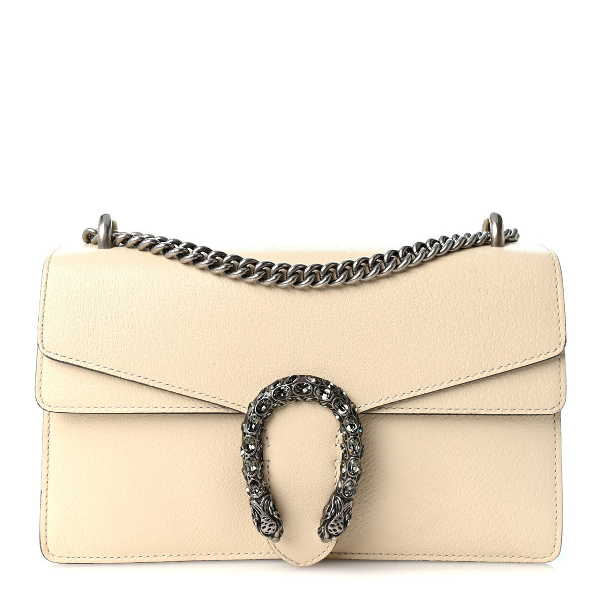 Small Calfskin Shoulder Bag - White