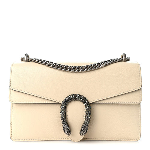 Small Calfskin Shoulder Bag - White
