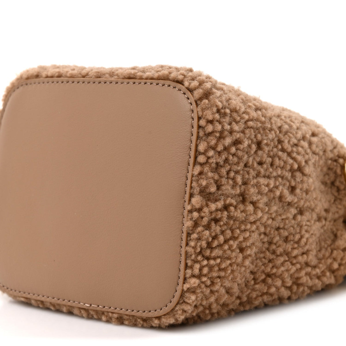 Mini Shearling Bucket Bag