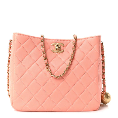 Small Quilted Lambskin Hobo Bag