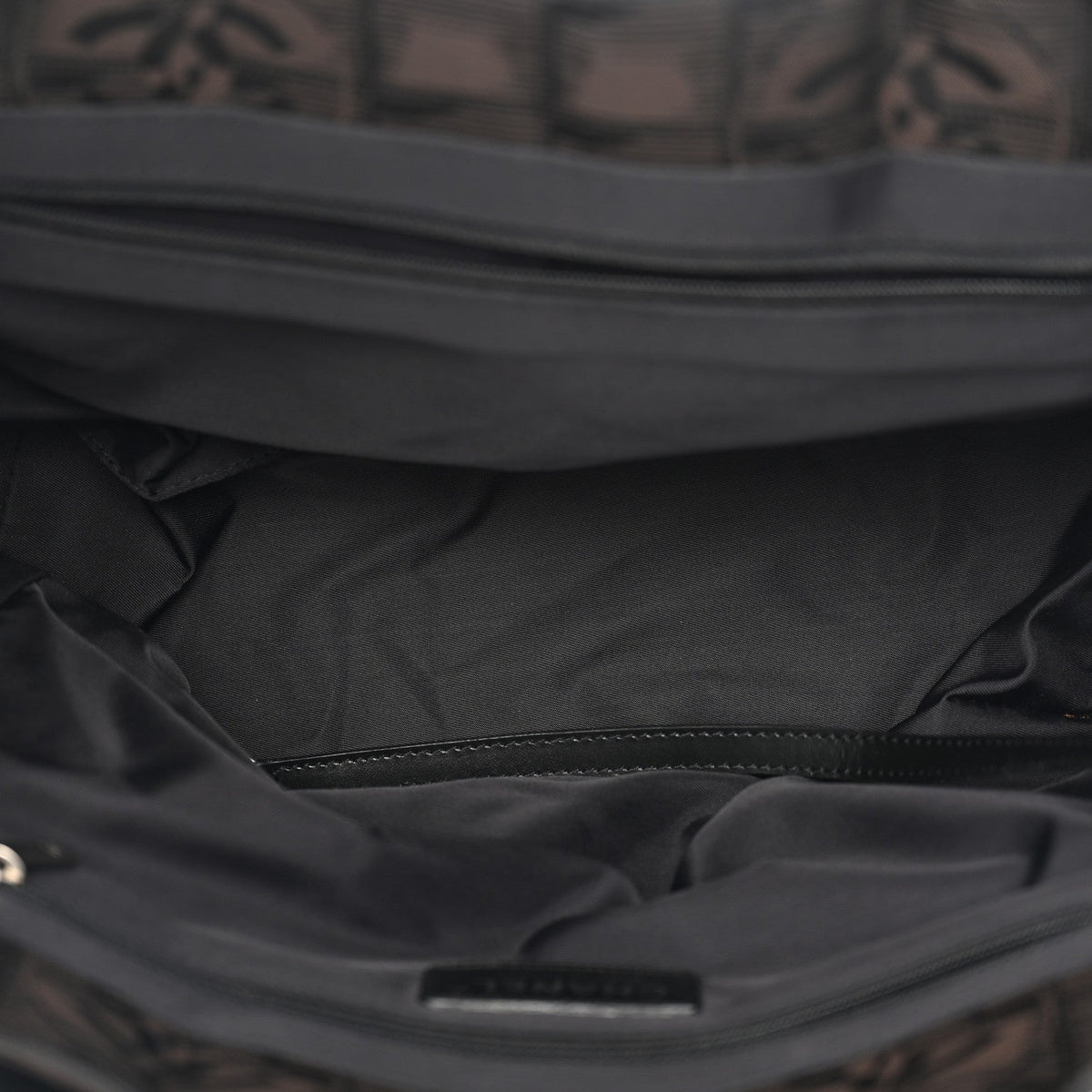 Small Nylon Tote Bag - Brown