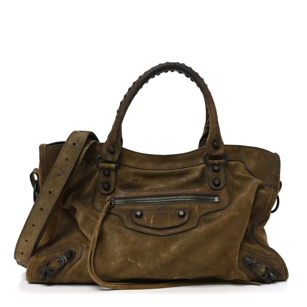 Medium Calfskin Suede Handbag