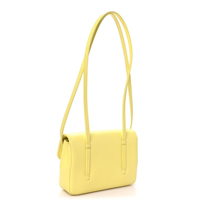 Mini Caviar Shoulder Bag - Yellow