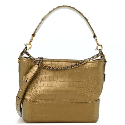 Medium Calfskin Hobo Bag - Gold