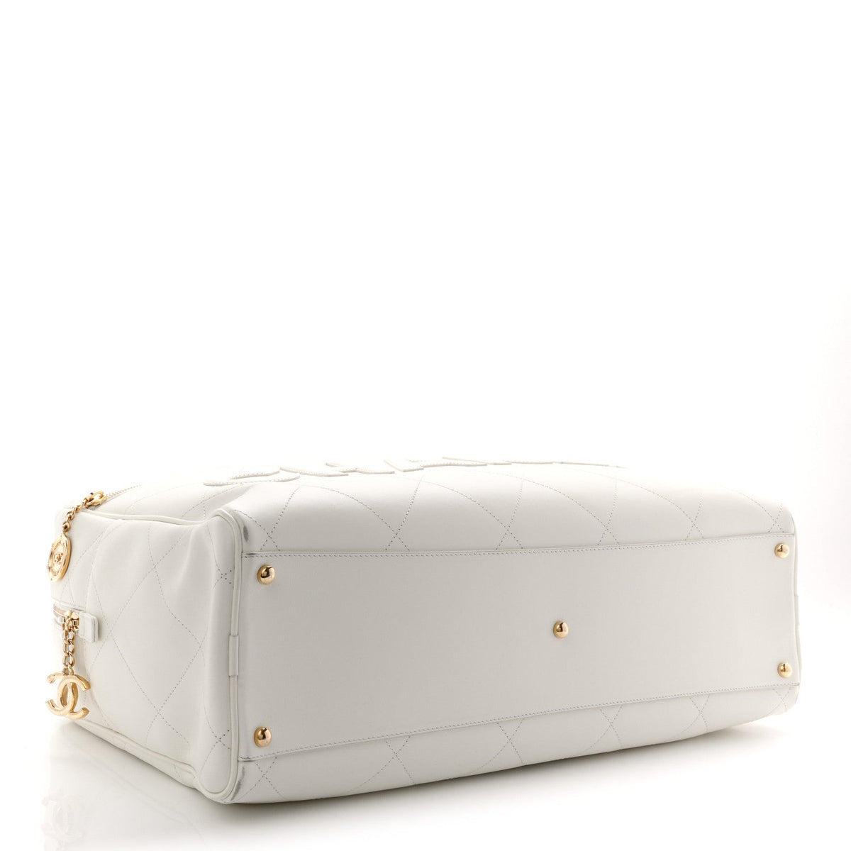 Maxi Calfskin Handbag - White