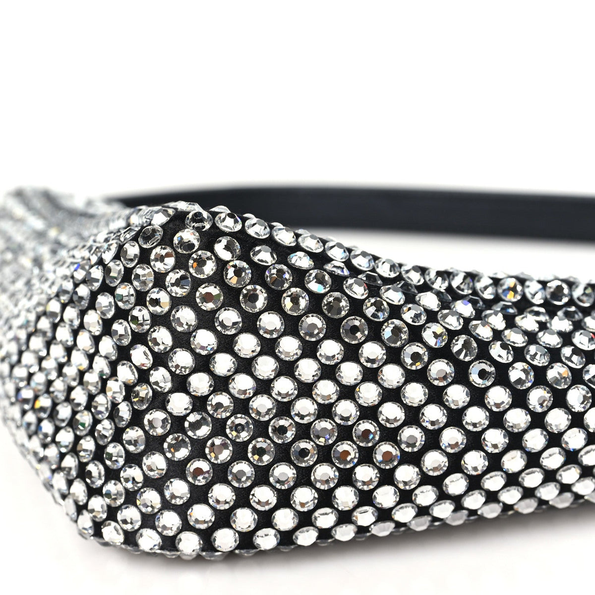 Satin Crystal Triangle Pouch Cristal Pouch