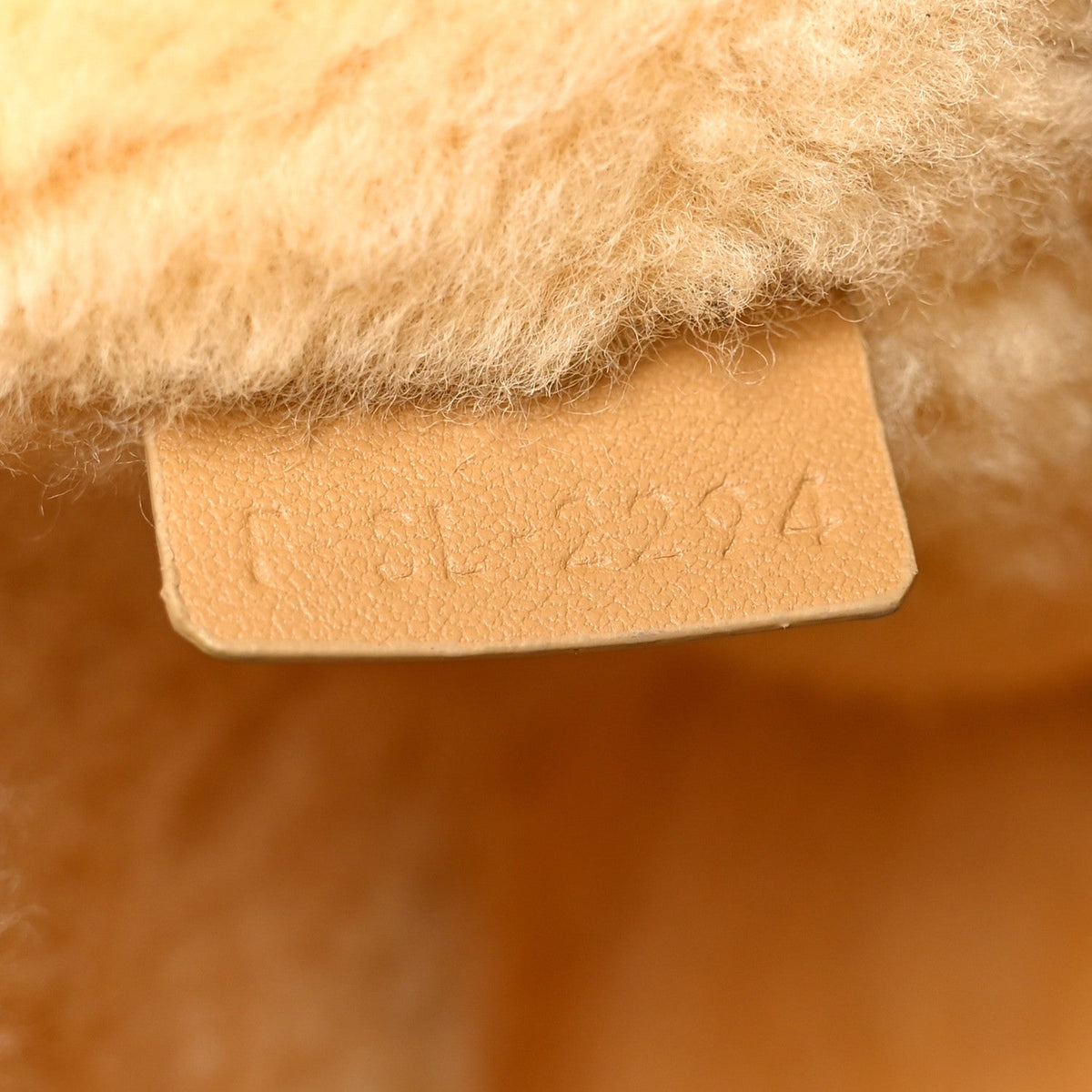 Medium Suede Shearling Handbag - Natural