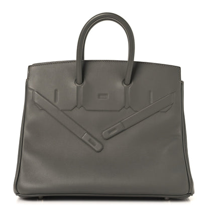 Swift Birkin Shadow 25 Gris Meyer Handbag