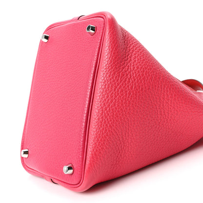 Taurillon Clemence Tri-Color Picotin Loc Handbag