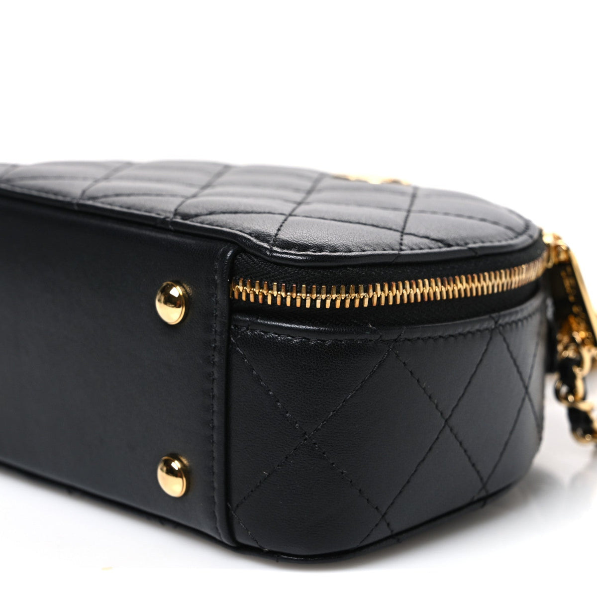 Quilted Lambskin Handbag - Black