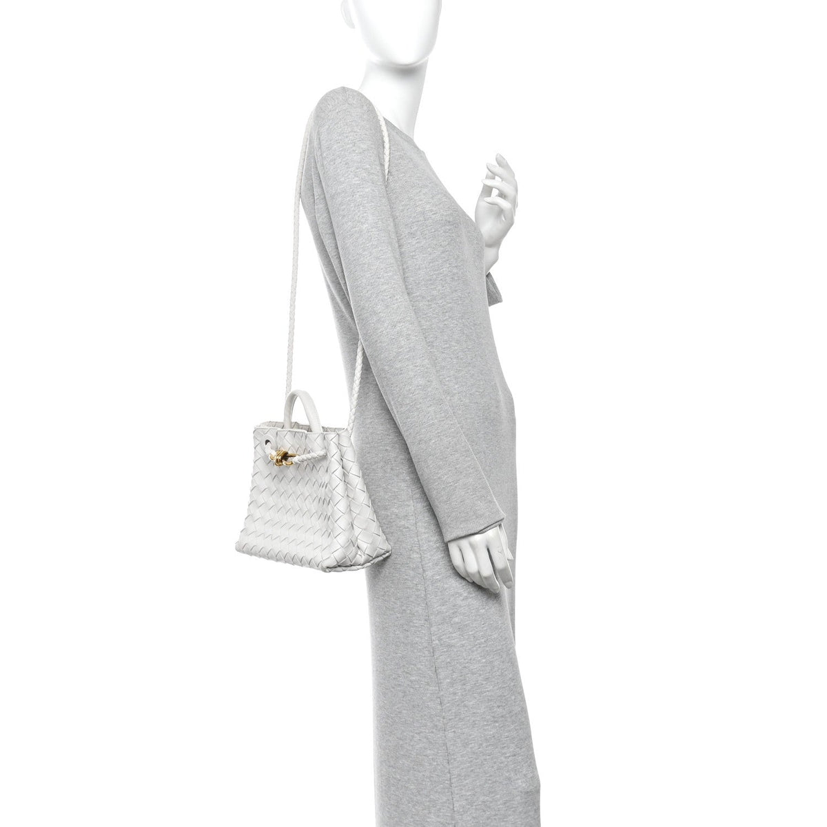Small Nappa Shoulder Bag - White