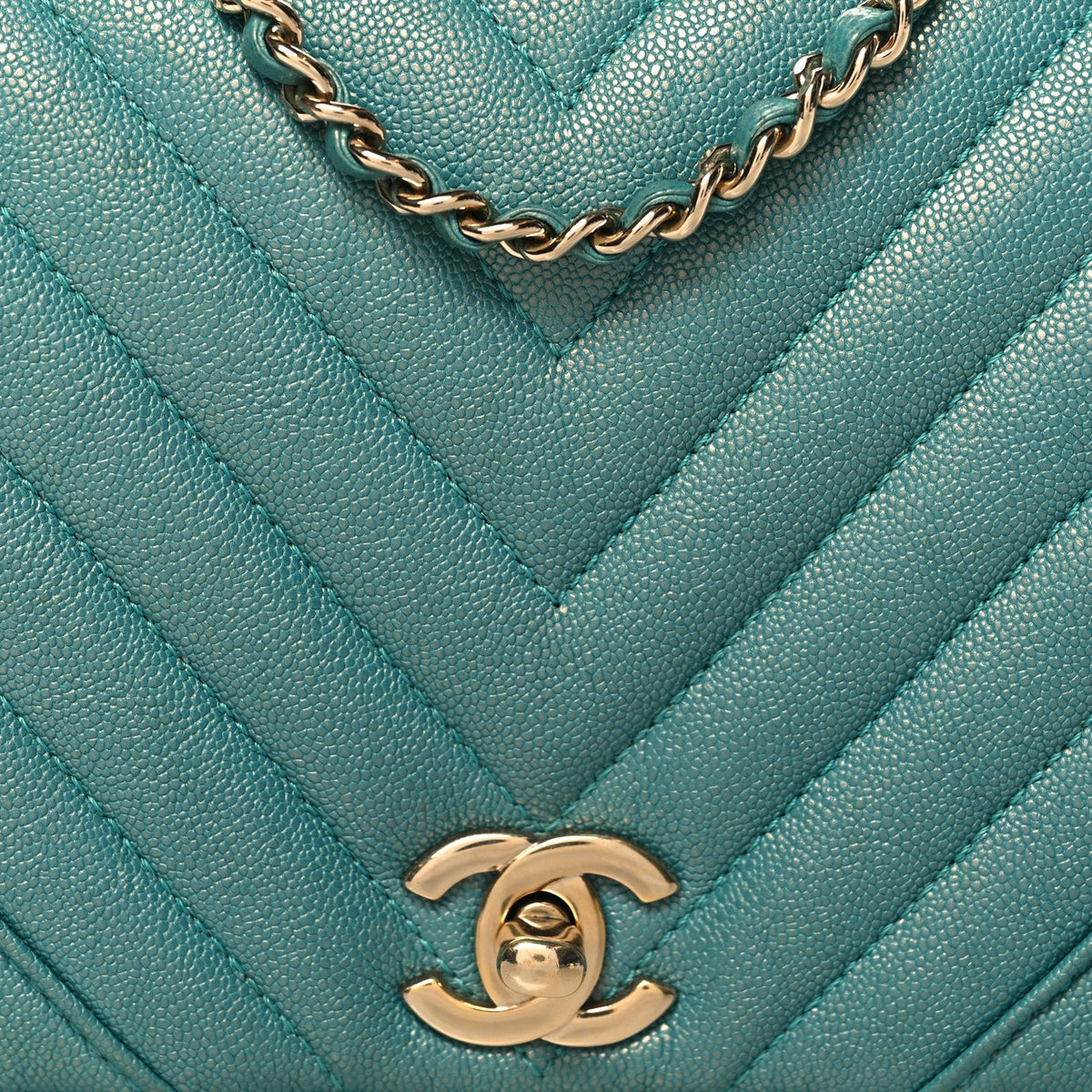 Small Quilted Caviar Flap Shoulder Bag