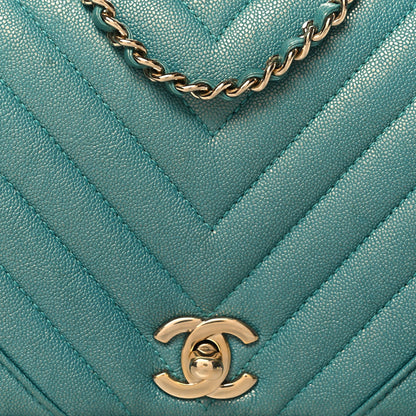 Small Quilted Caviar Flap Shoulder Bag