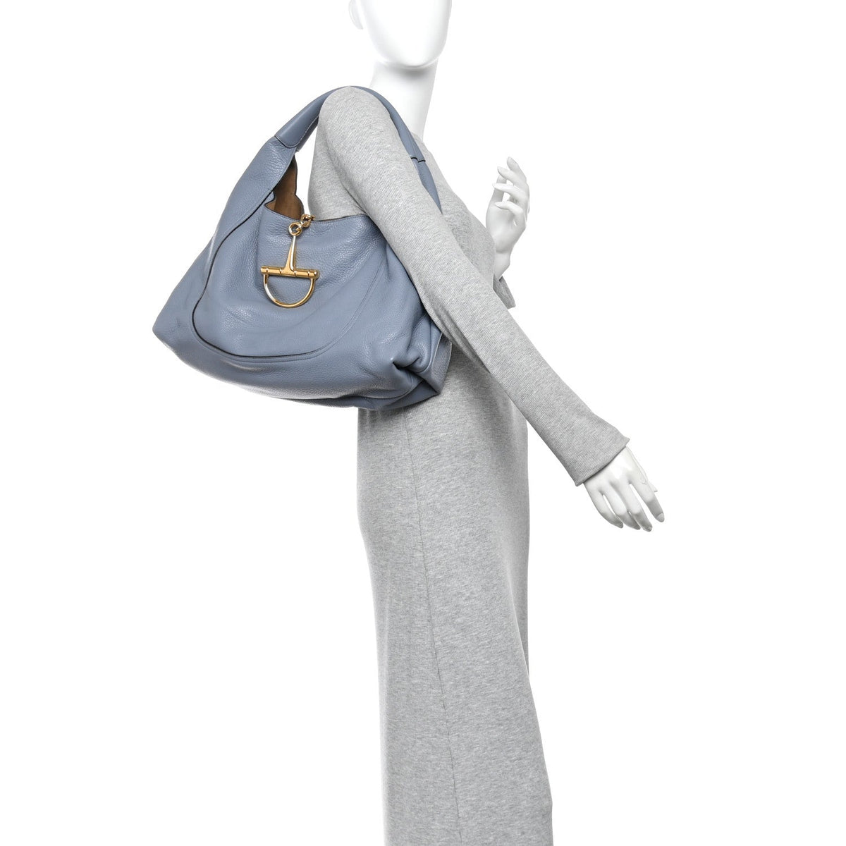 Maxi Calfskin Shoulder Bag - Blue