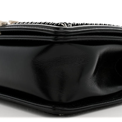 Medium Quilted Calfskin Flap Shoulder Bag - Black