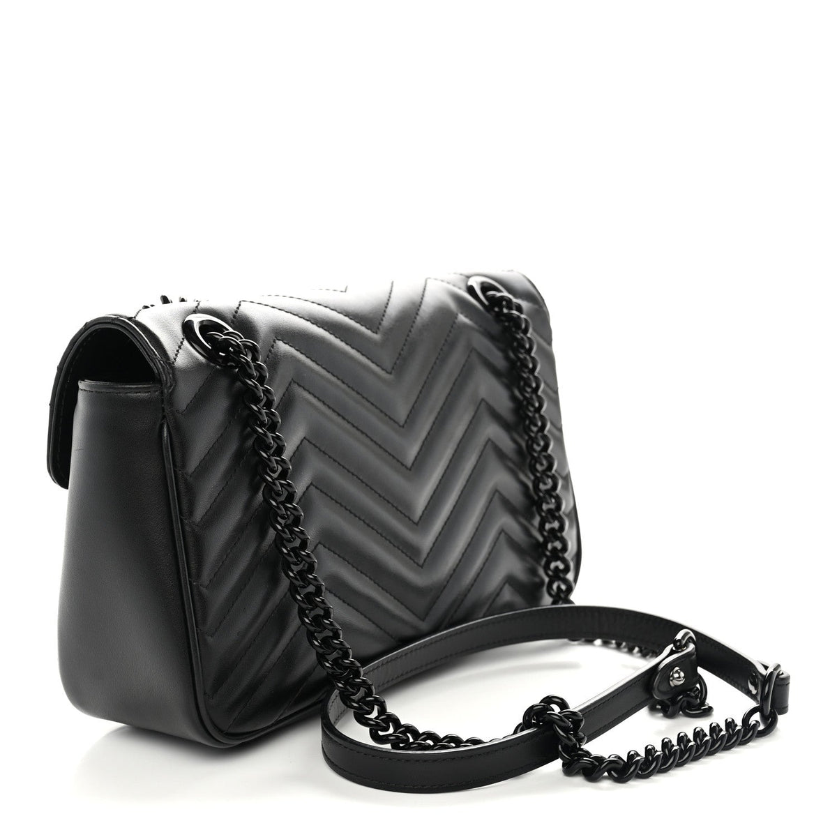 Small Calfskin Shoulder Bag - Black