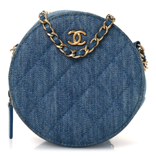 Quilted Clutch Bag - Blue