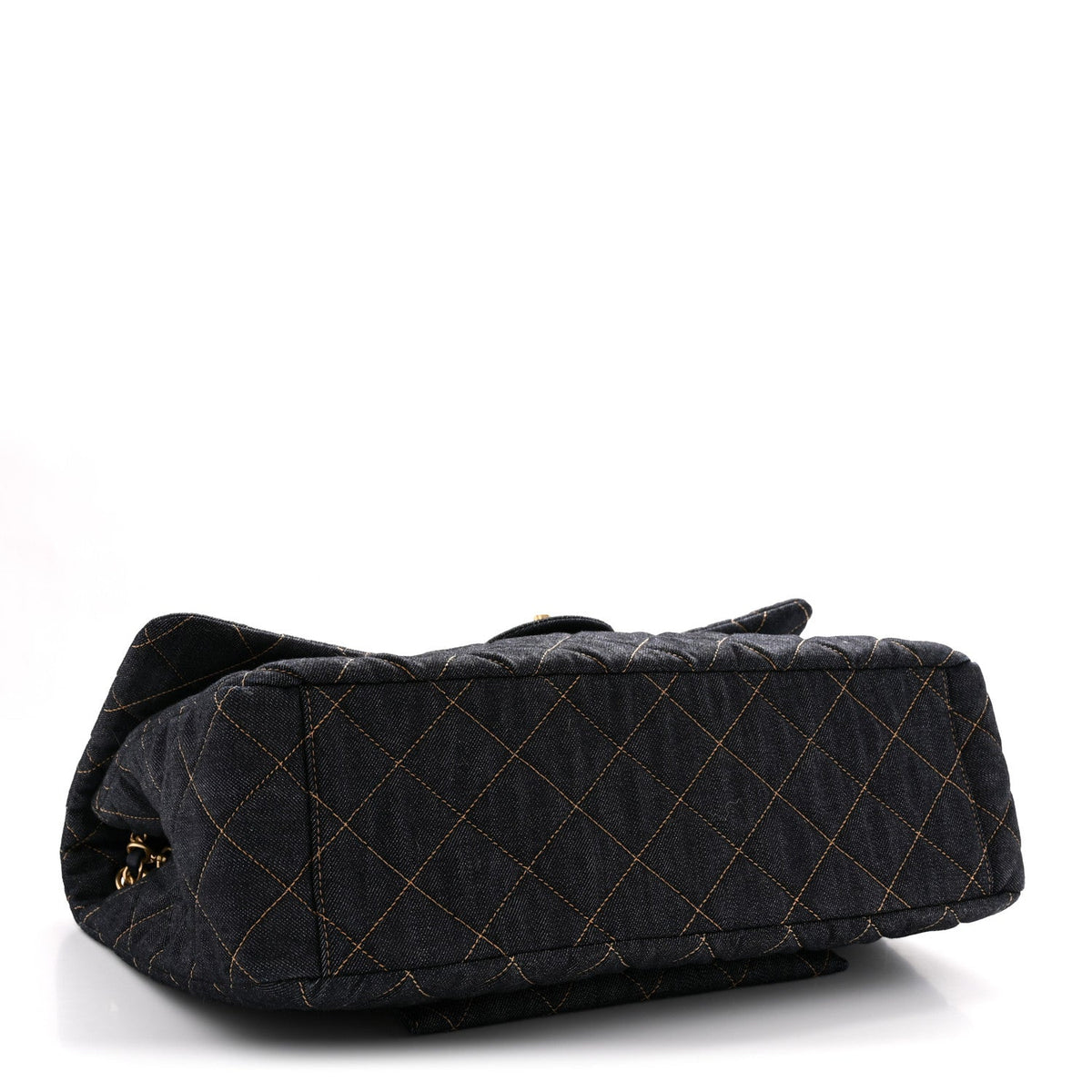 Quilted Flap Shoulder Bag - Blue
