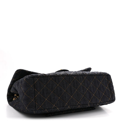 Quilted Flap Shoulder Bag - Blue