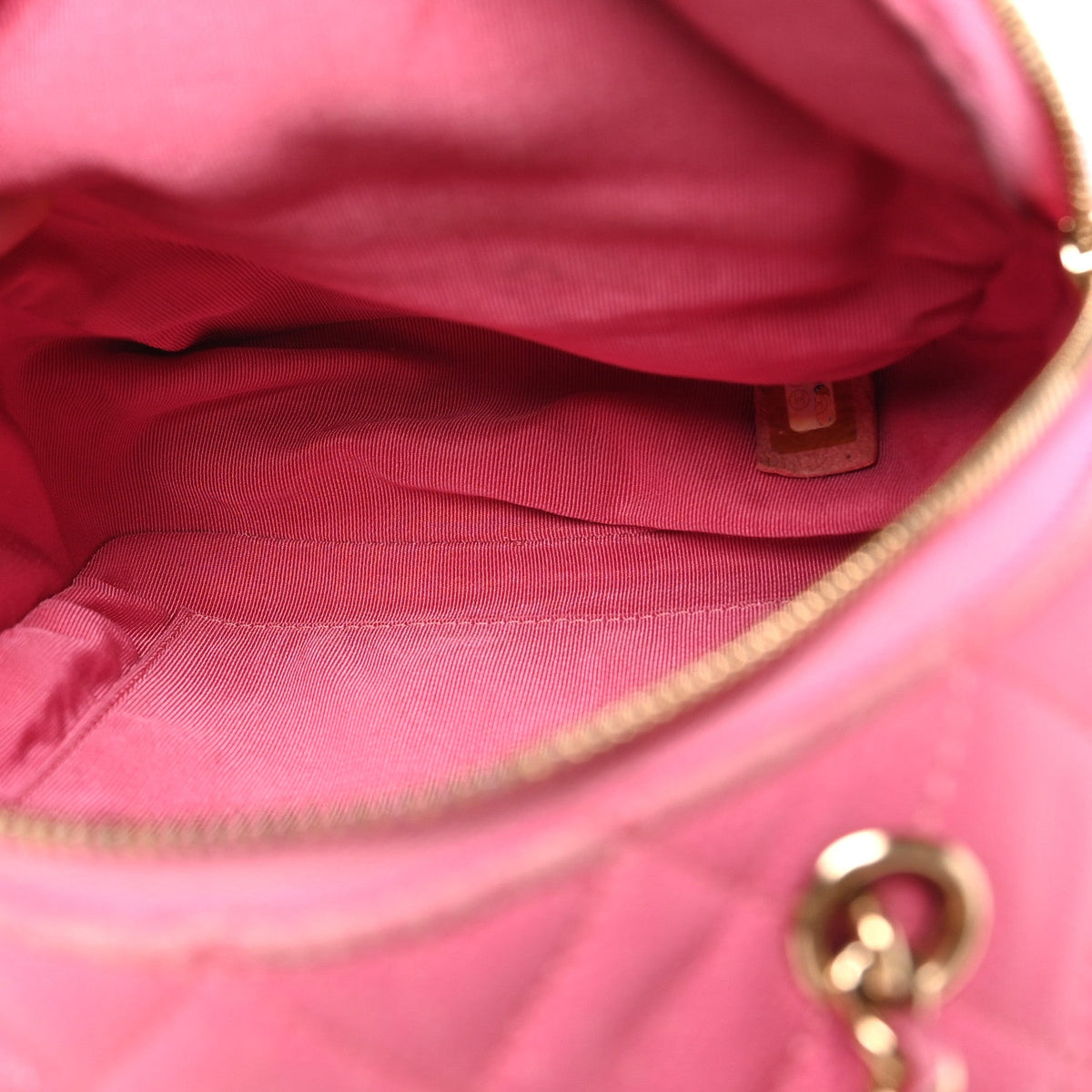 Small Quilted Caviar Backpack - Pink