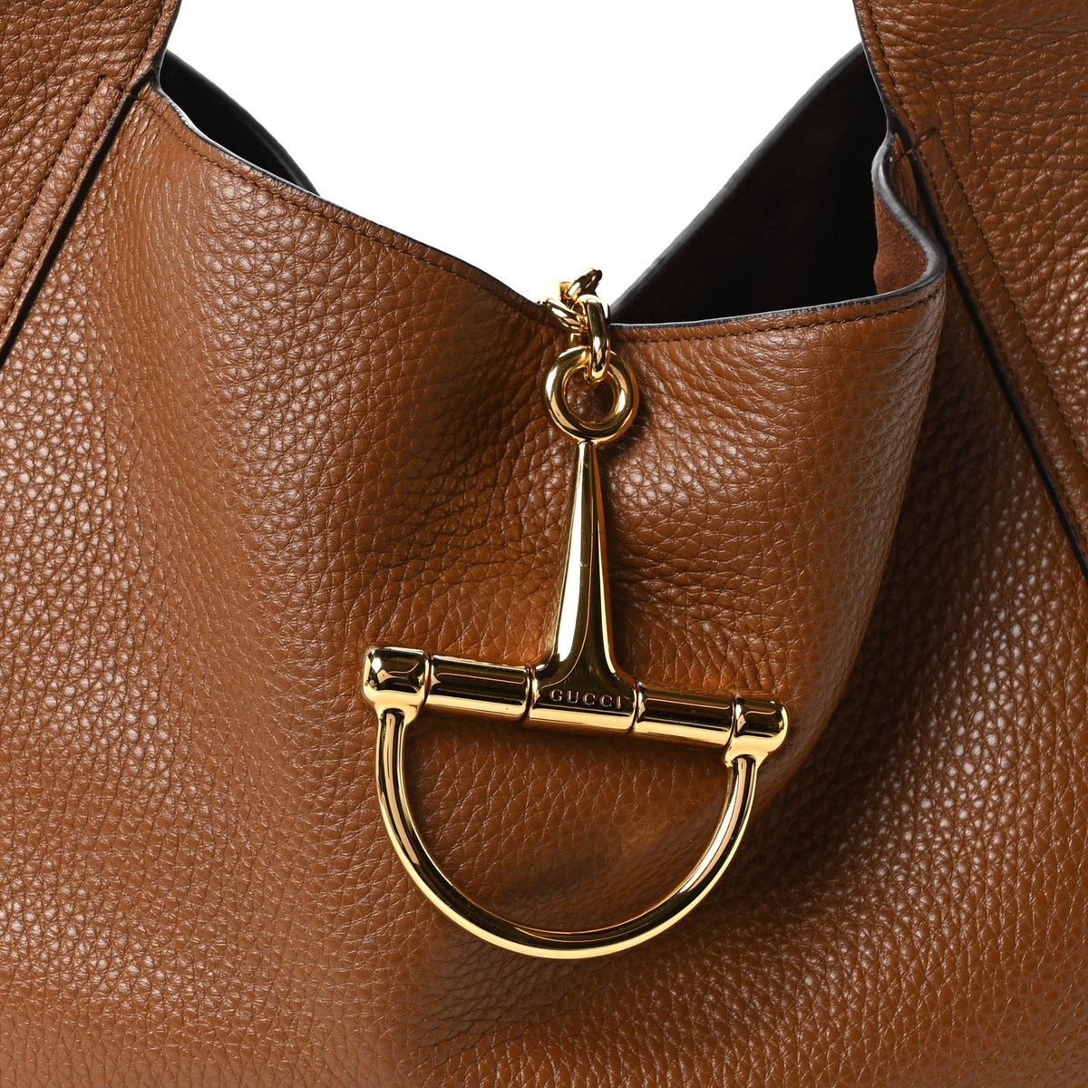 Maxi Calfskin Shoulder Bag - Brown