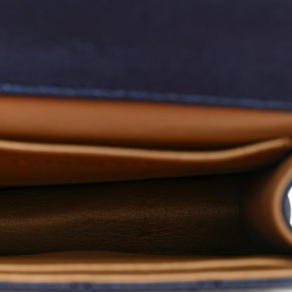 Quilted Lambskin Flap Shoulder Bag - Blue
