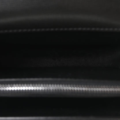 Small Calfskin Flap Shoulder Bag - Black