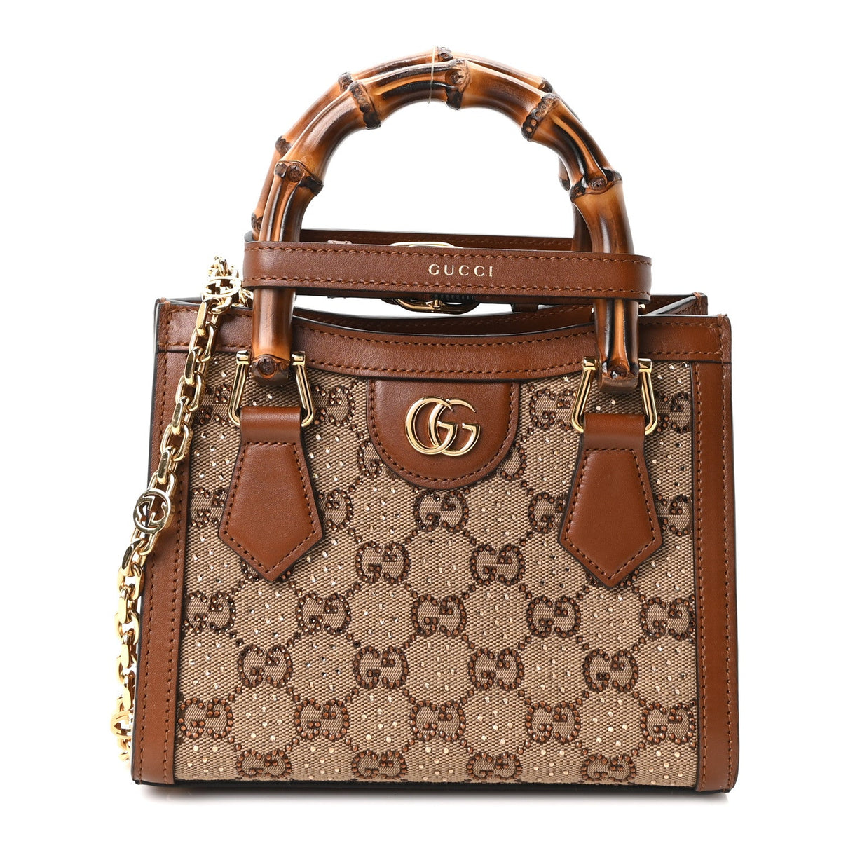 Mini Calfskin Canvas Tote Bag