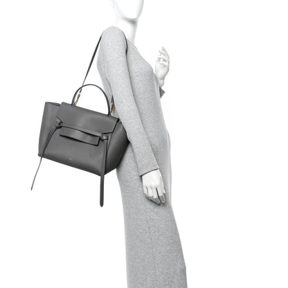Mini Calfskin Belt Bag - Grey