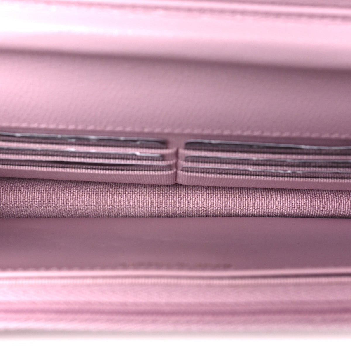 Quilted Caviar Wallet Bag - Pink