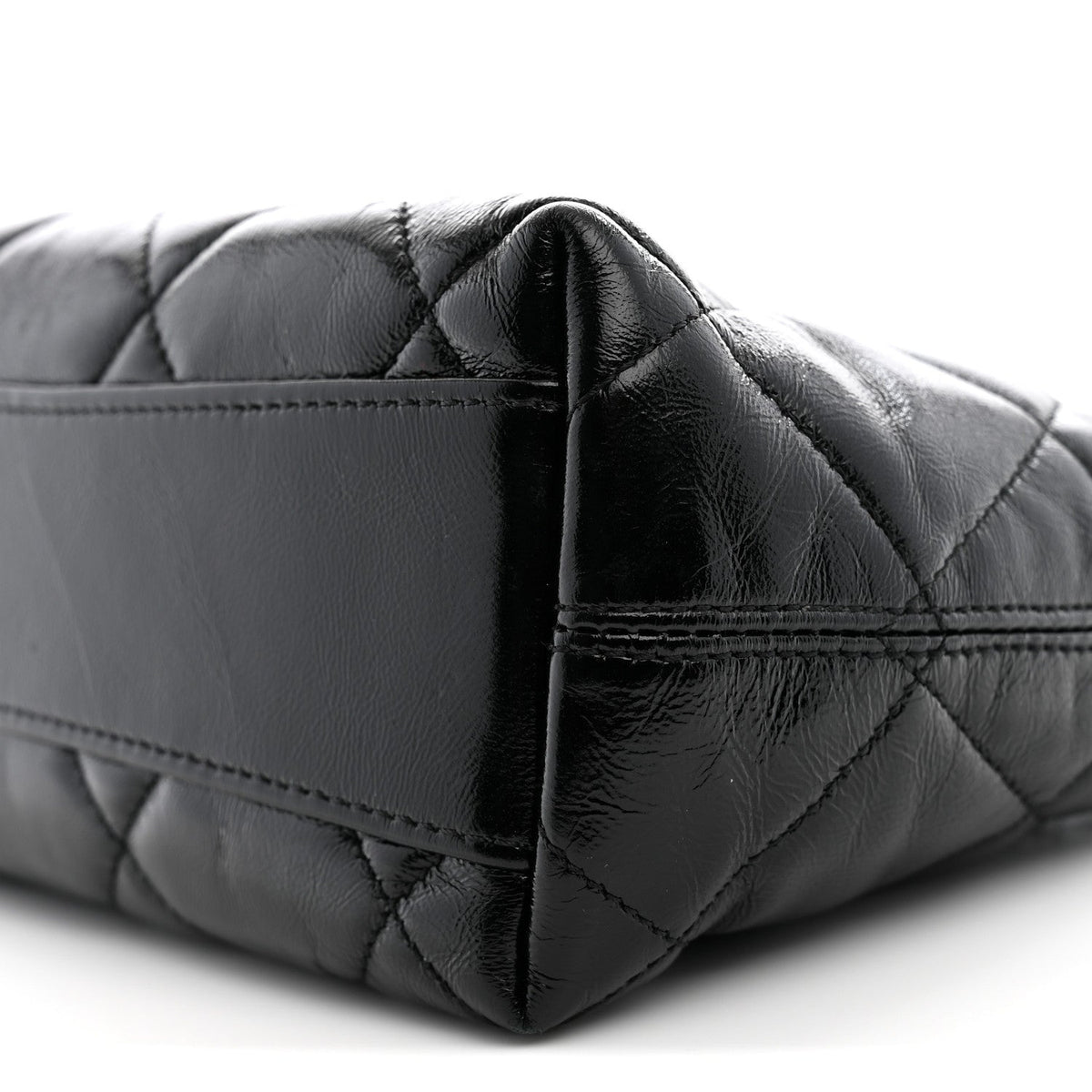 Small Quilted Lambskin Hobo Bag - Black