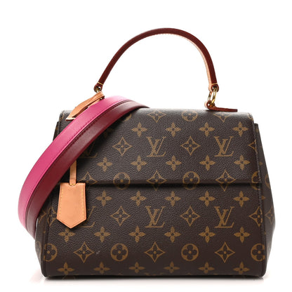 Monogram Cluny Bb Bordeaux Fuchsia Handbag