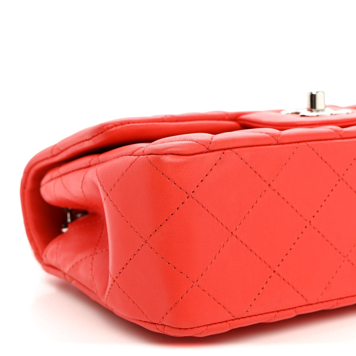 Mini Quilted Lambskin Flap Shoulder Bag - Tan