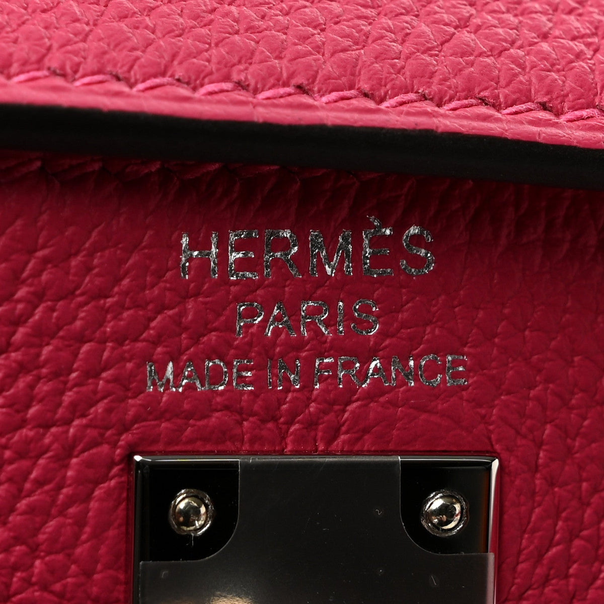 Togo Kelly Retourne 25 Rose Mexico Handbag