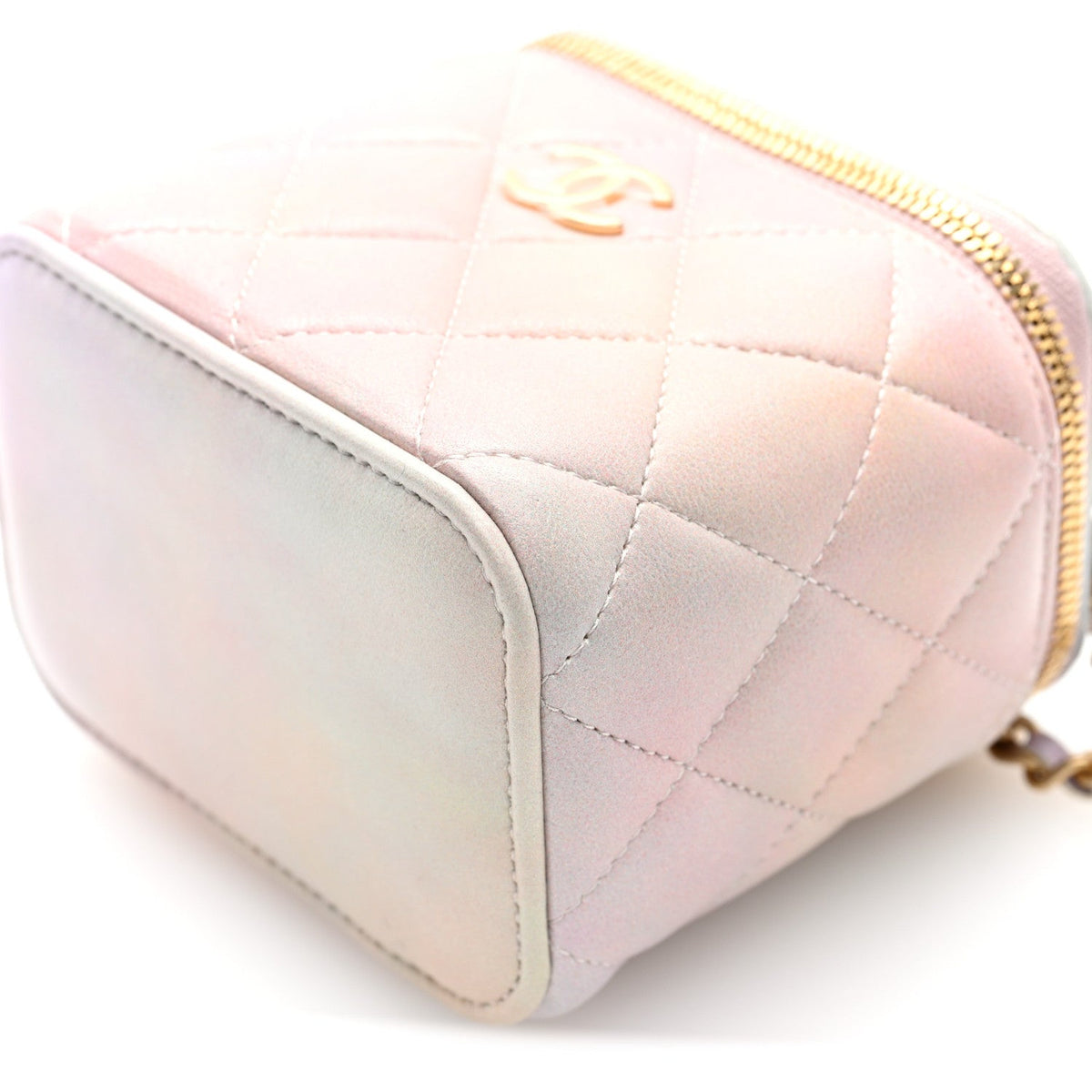 Mini Quilted Lambskin Handbag - Pink