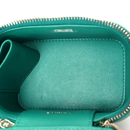 Mini Quilted Caviar Handbag - Green
