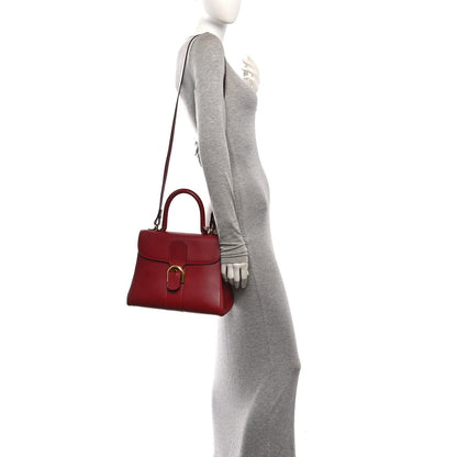 Calfskin Satchel Bag - Red