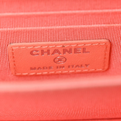 Mini Quilted Caviar Wallet Bag