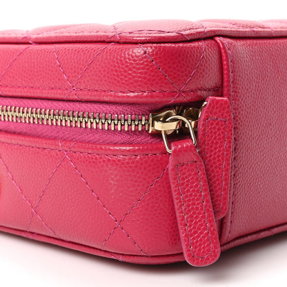 Quilted Caviar Clutch Bag